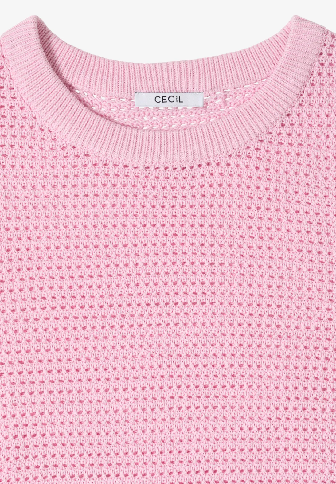 Cecil Struktur Pullover - Light Blush Rose