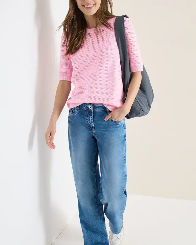 Cecil Structured Jumper - Light Blush Rose