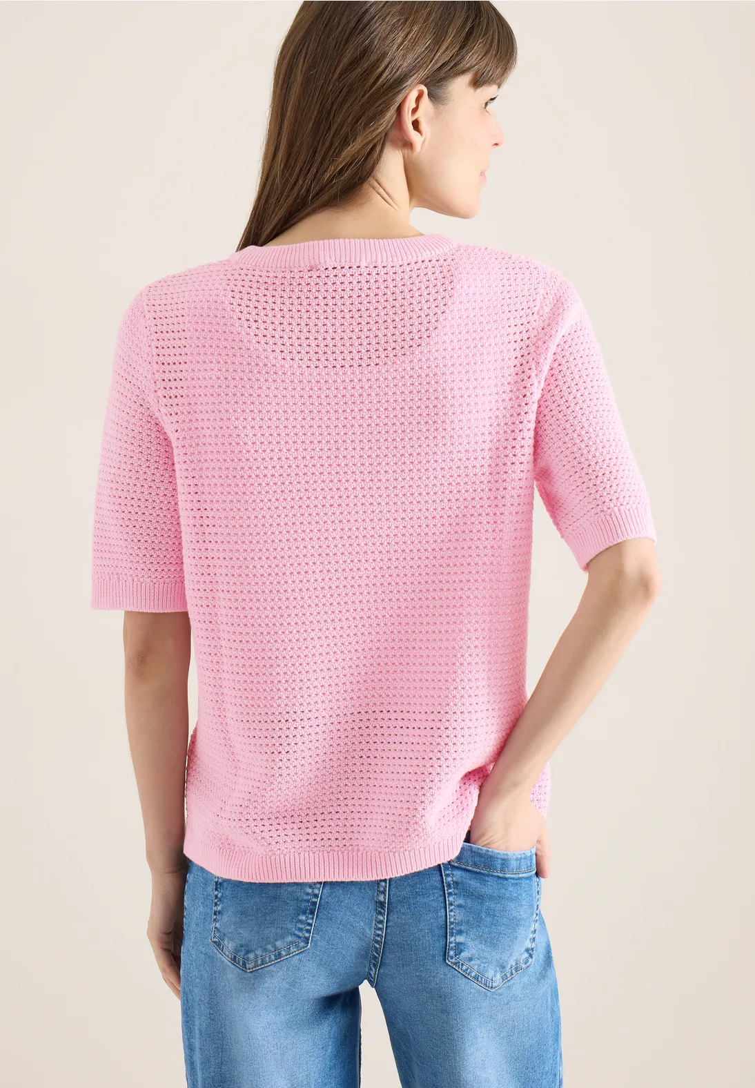 Cecil Structured Jumper - Light Blush Rose