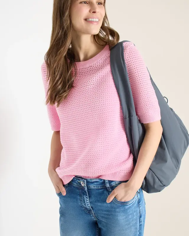 Cecil Structured Jumper - Light Blush Rose