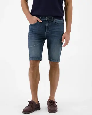 Lerros Flexibele Denim Short - Classic Navy