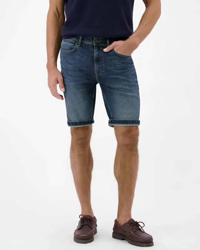 Lerros Flexibele Denim Short - Classic Navy