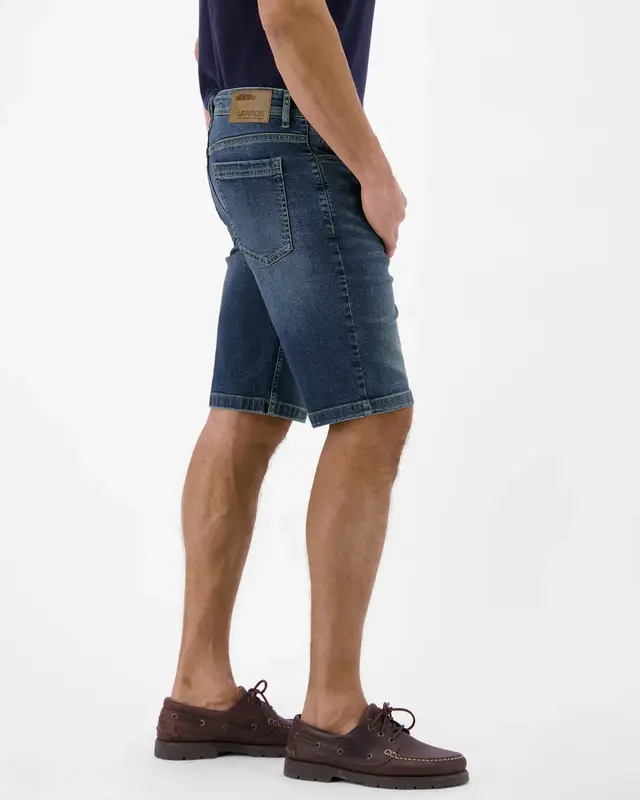 Lerros Flexibele Denim Short - Classic Navy