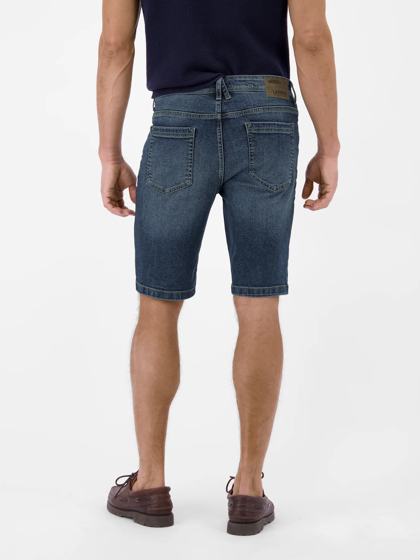 Lerros Flexibele Denim Short - Classic Navy