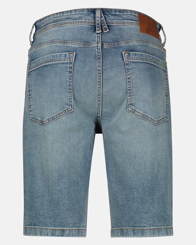 Lerros Denim Short - Light Blue Used Wash