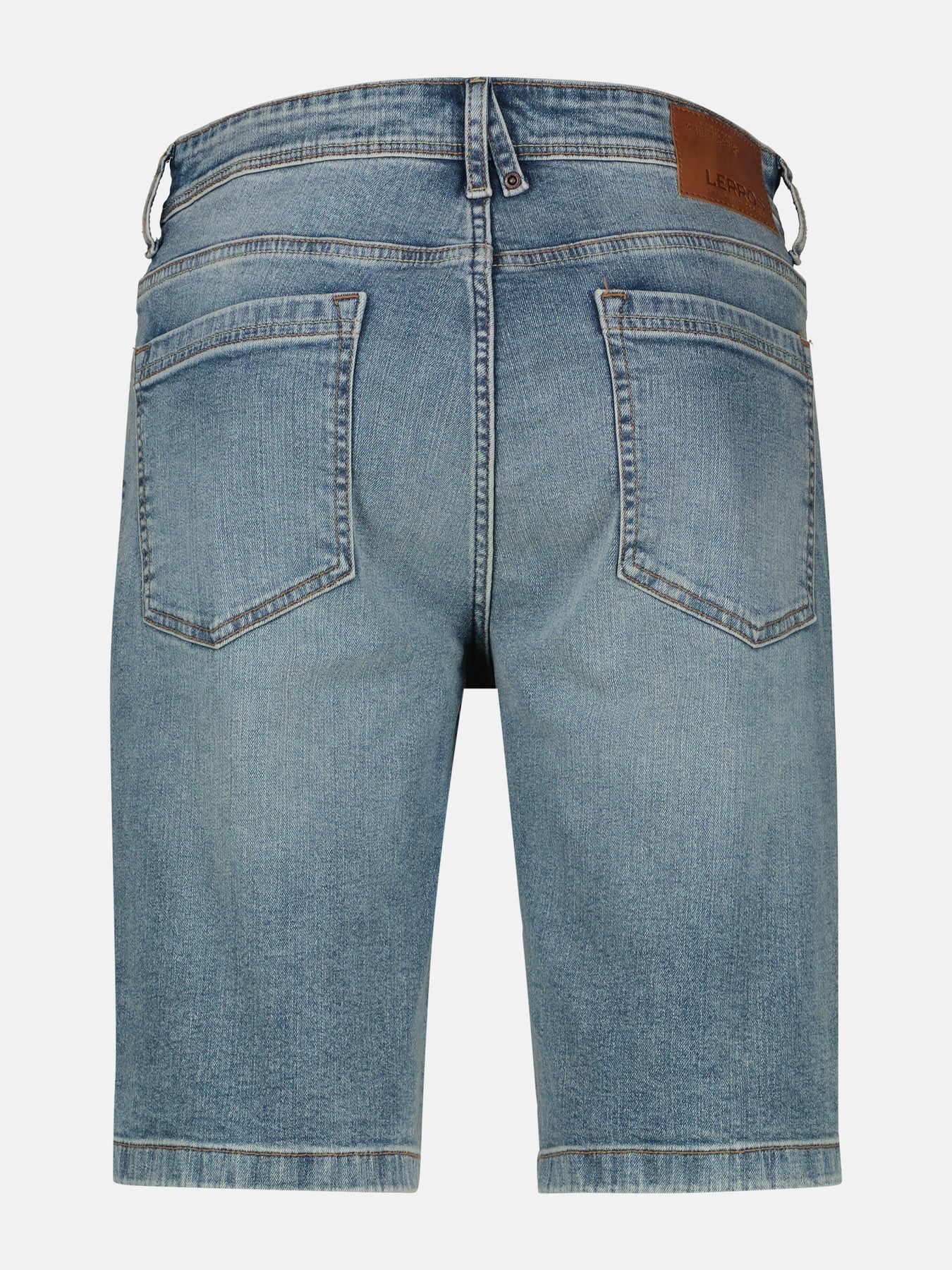Lerros Denim Short - Light Blue Used Wash