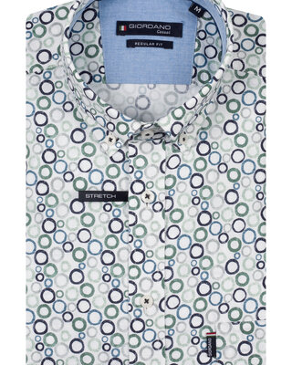 Giordano Kurzarm Print Hemd - Green