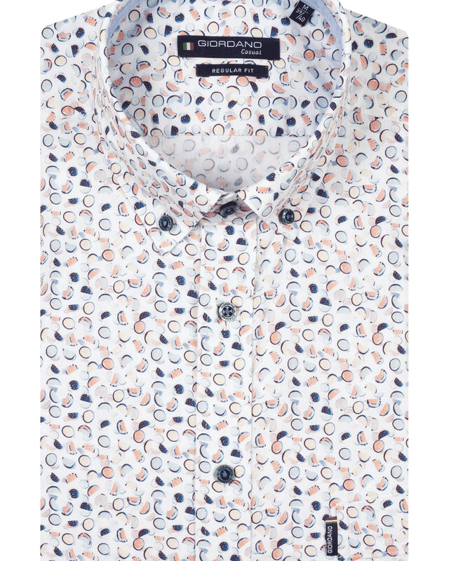 Giordano Watermelon Short Sleeve Shirt - Dark Red