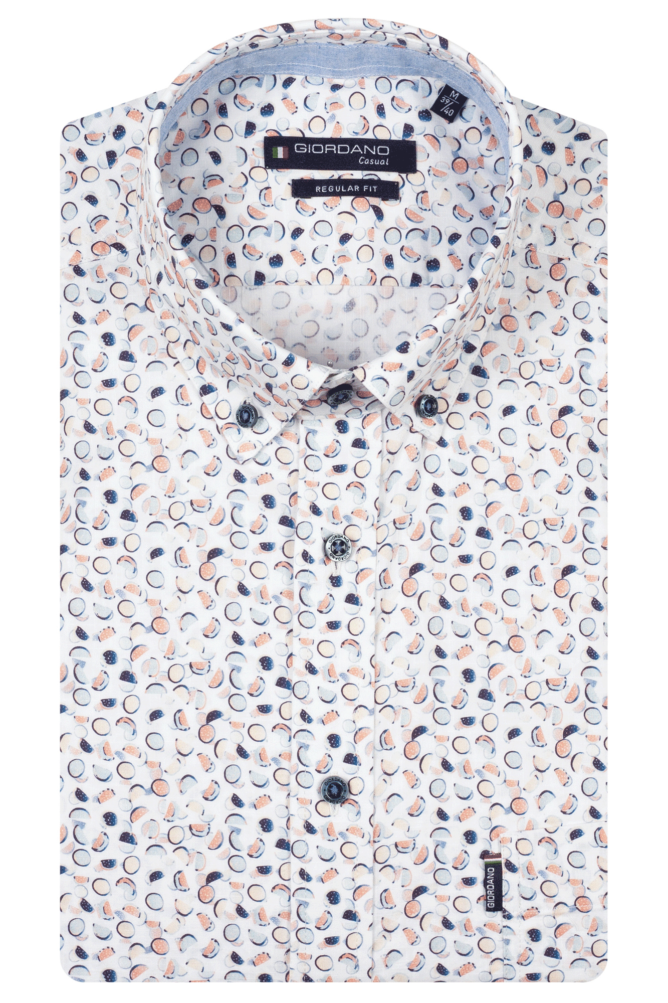 Giordano Watermelon Short Sleeve Shirt - Dark Red