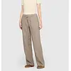 Linen Pants Chiara Belt - Sanddrift Melange