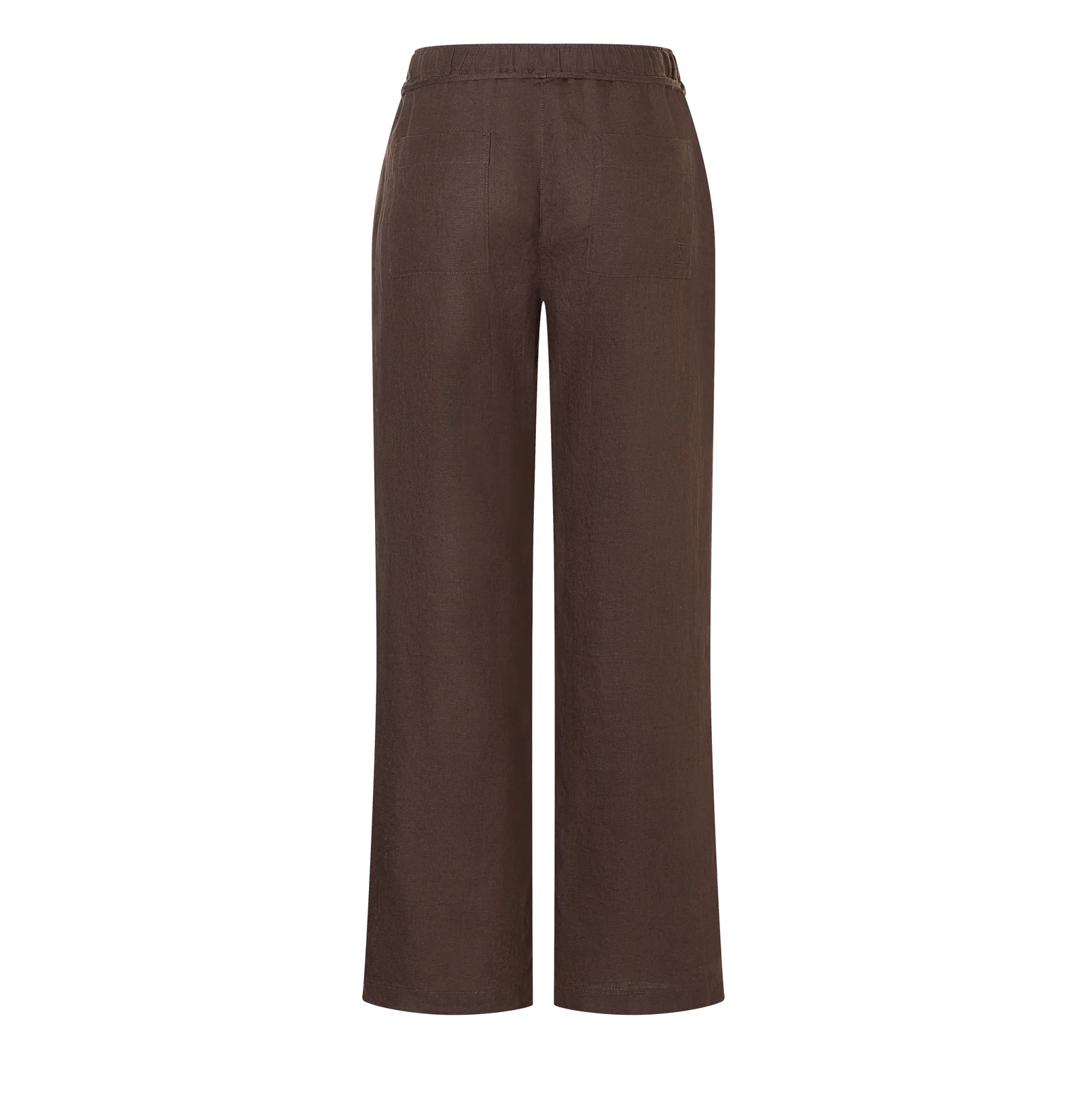 Mac Jeans  Linnen Broek Chiara Belt - Truffle Brown