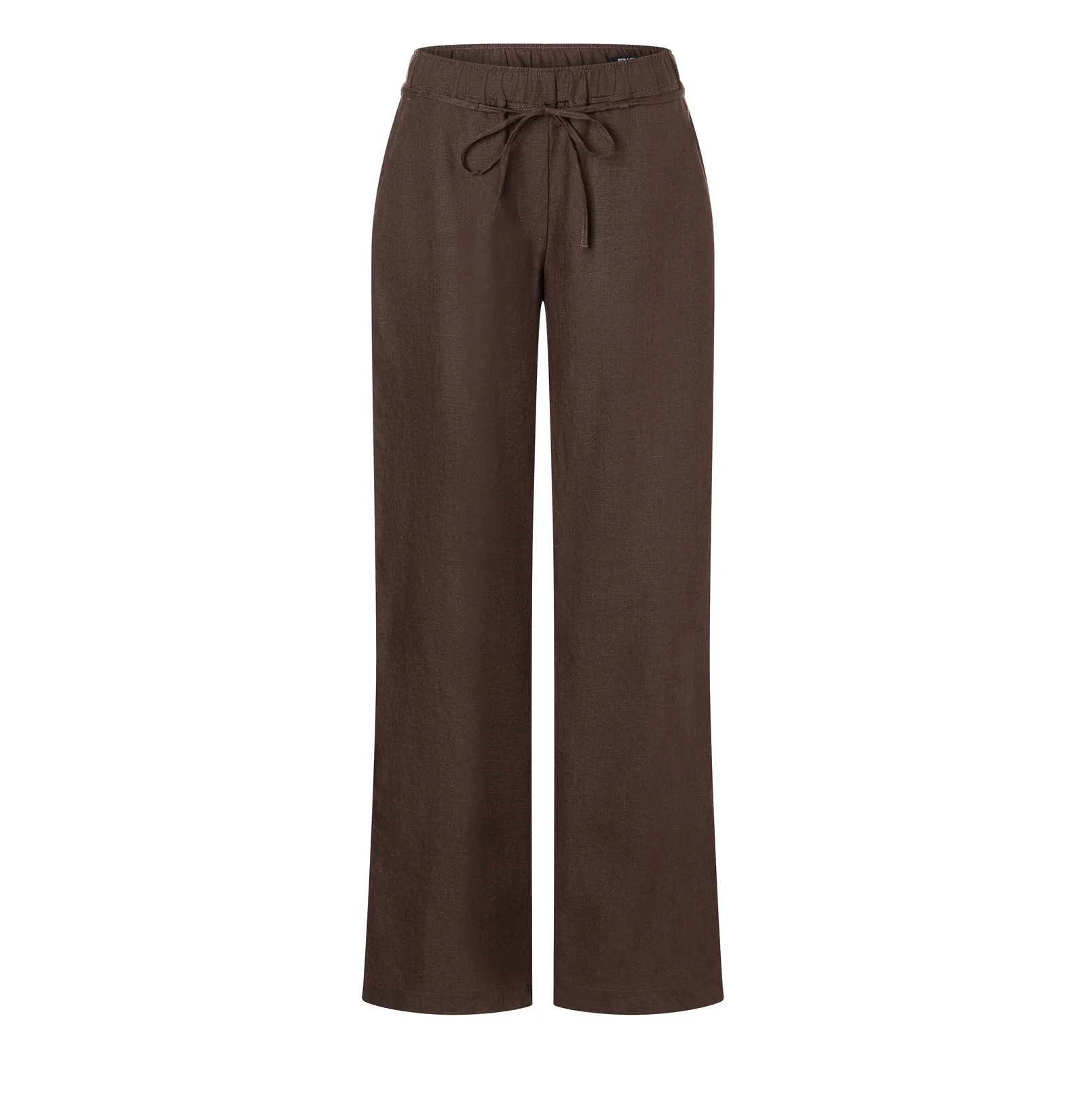 Mac Jeans  Linen Pants Chiara Belt - Truffle Brown