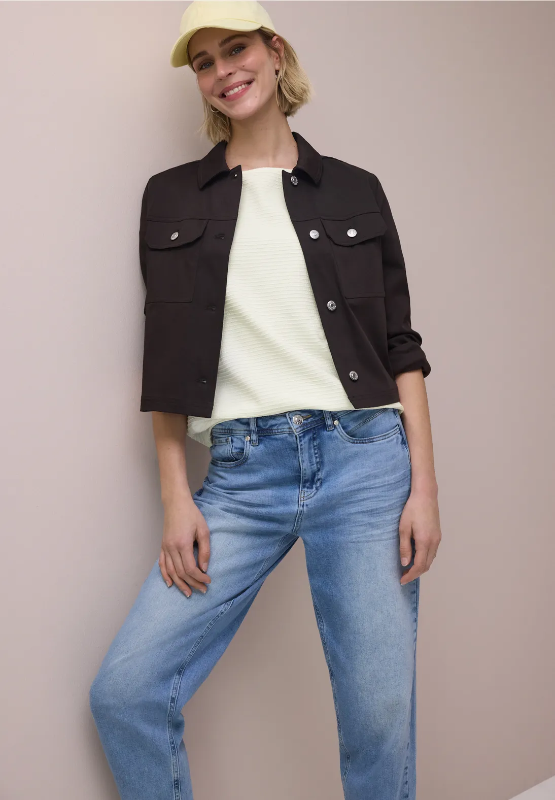 Street One Structuur Shirt - Off White