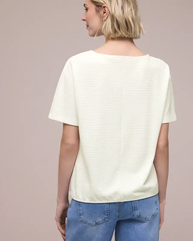 Street One Structuur Shirt - Off White