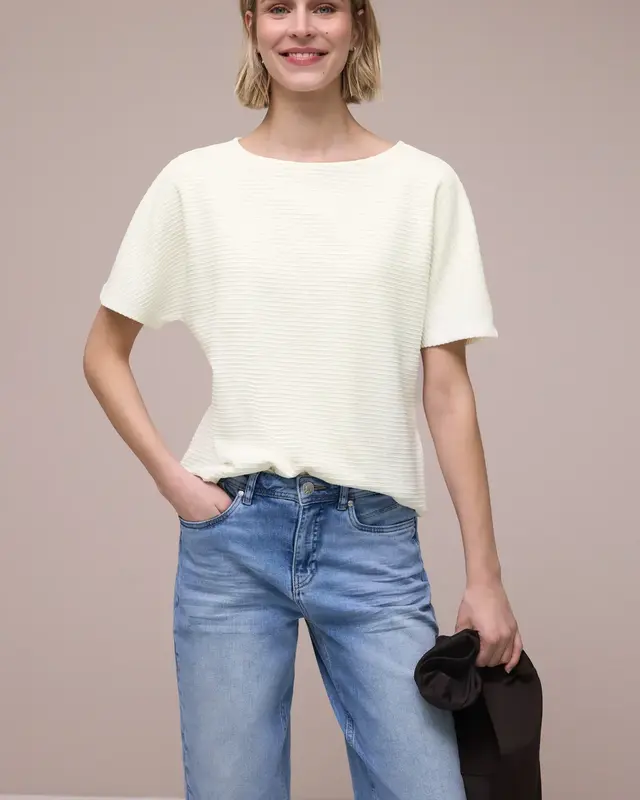 Street One Struktur Shirt - Off White