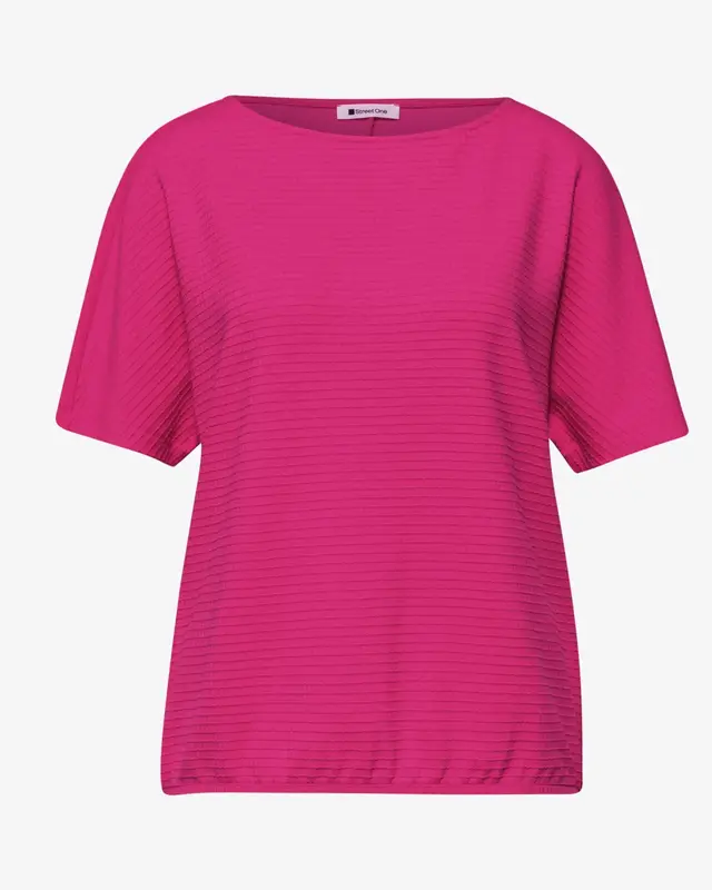 Street One Structuur Shirt - Magenta Dream