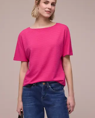Street One Structuur Shirt - Magenta Dream