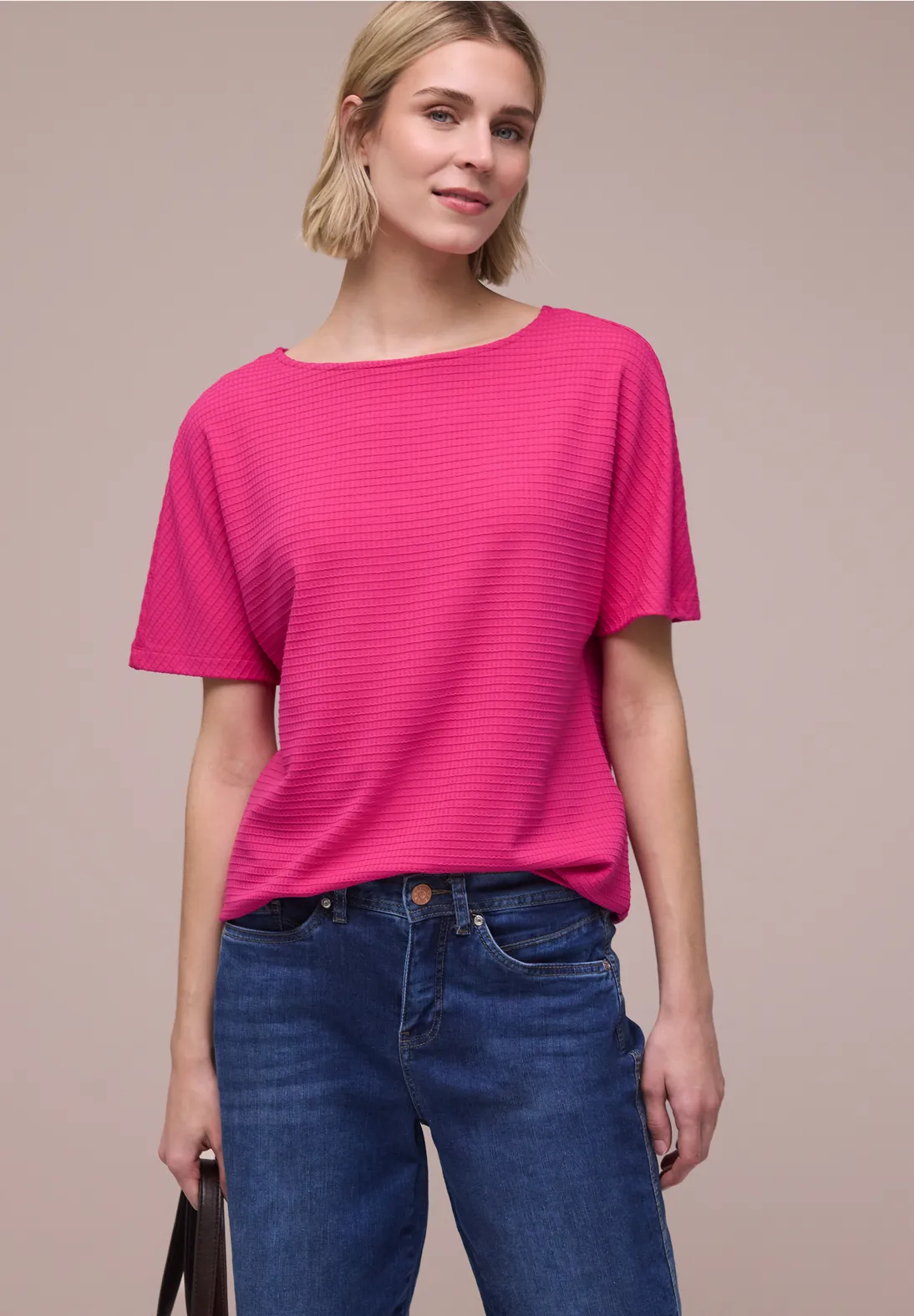 Street One Structured Shirt - Magenta Dream