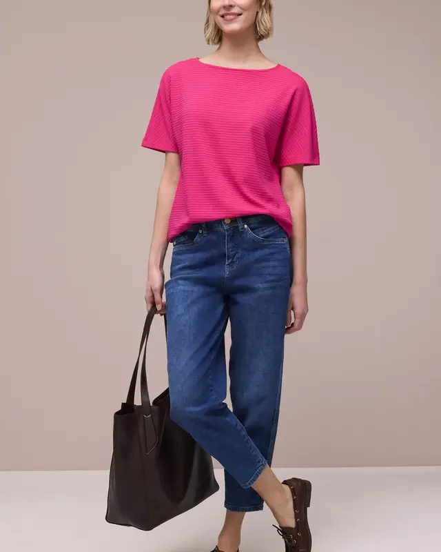 Street One Structuur Shirt - Magenta Dream