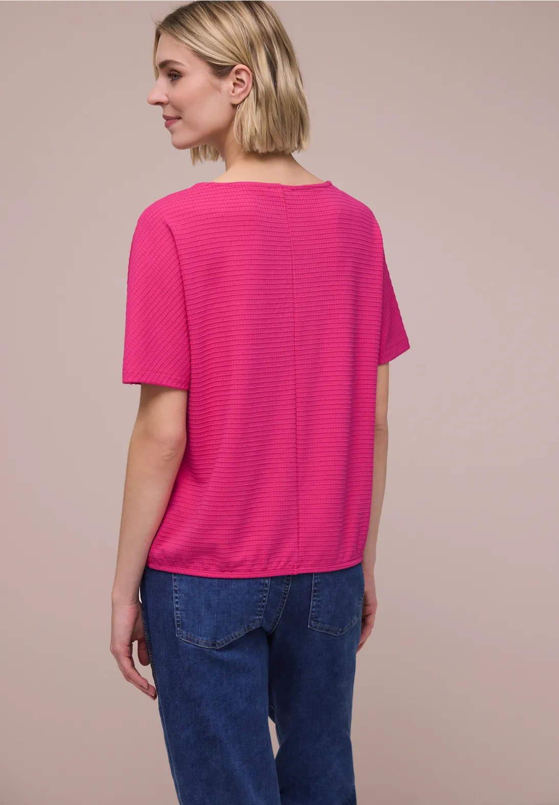 Street One Structuur Shirt - Magenta Dream