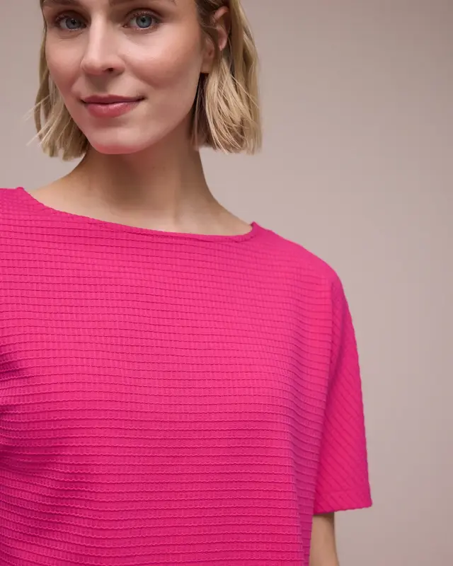 Street One Structured Shirt - Magenta Dream