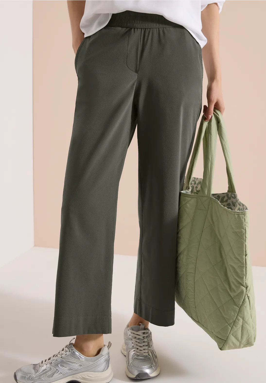 Cecil Summer Stretch Pants Neele - Clear Khaki