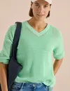 Cecil Trui Gehaakte Look - Juicy Lime