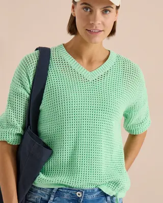 Cecil Jumper Crochet Look - Juicy Lime