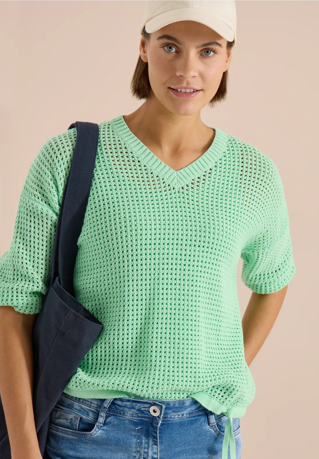 Cecil Pullover Strick Look - Juicy Lime