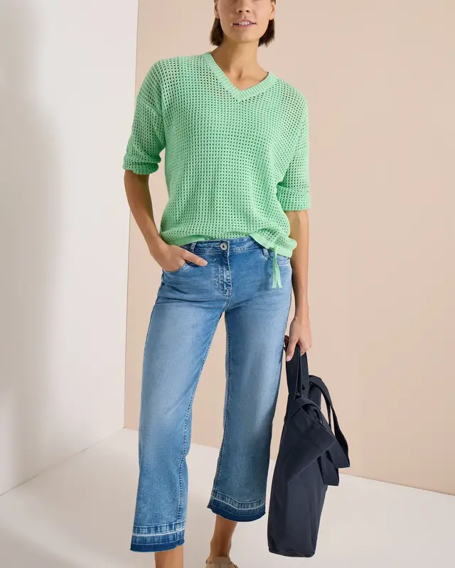 Cecil Trui Gehaakte Look - Juicy Lime