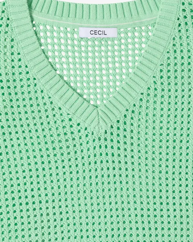 Cecil Trui Gehaakte Look - Juicy Lime