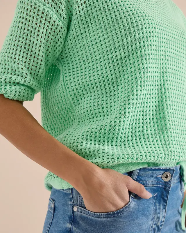 Cecil Trui Gehaakte Look - Juicy Lime