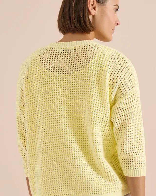 Cecil Pullover Strick Look - Light Buttermilk Yellow