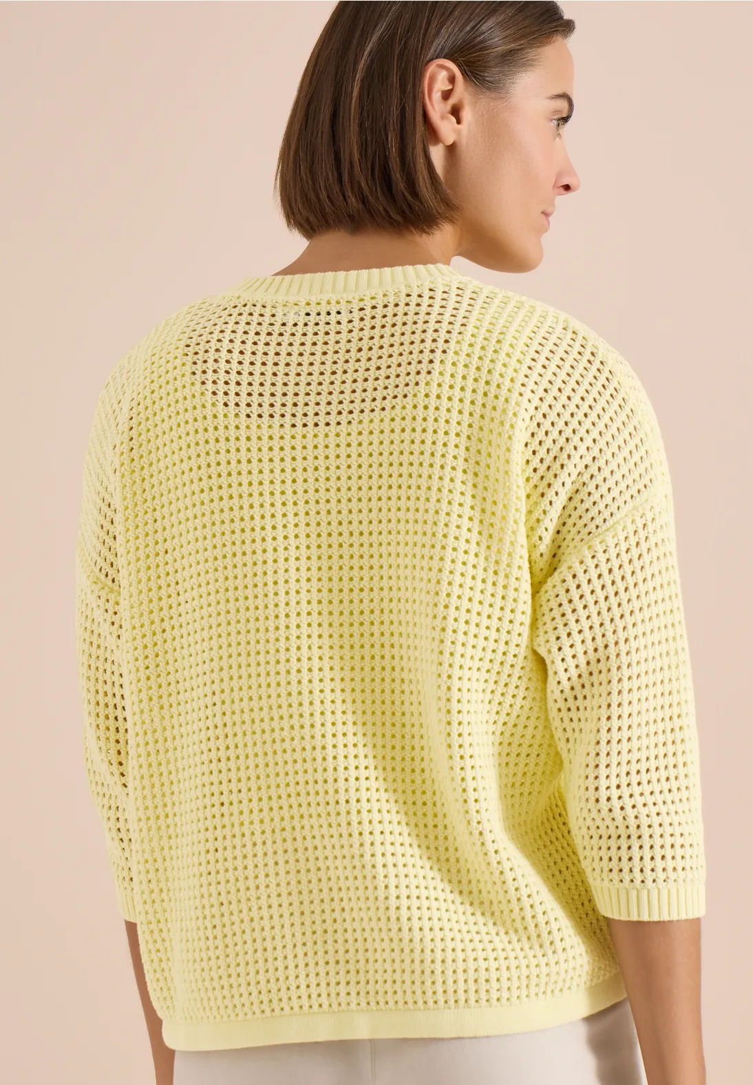 Cecil Pullover Strick Look - Light Buttermilk Yellow