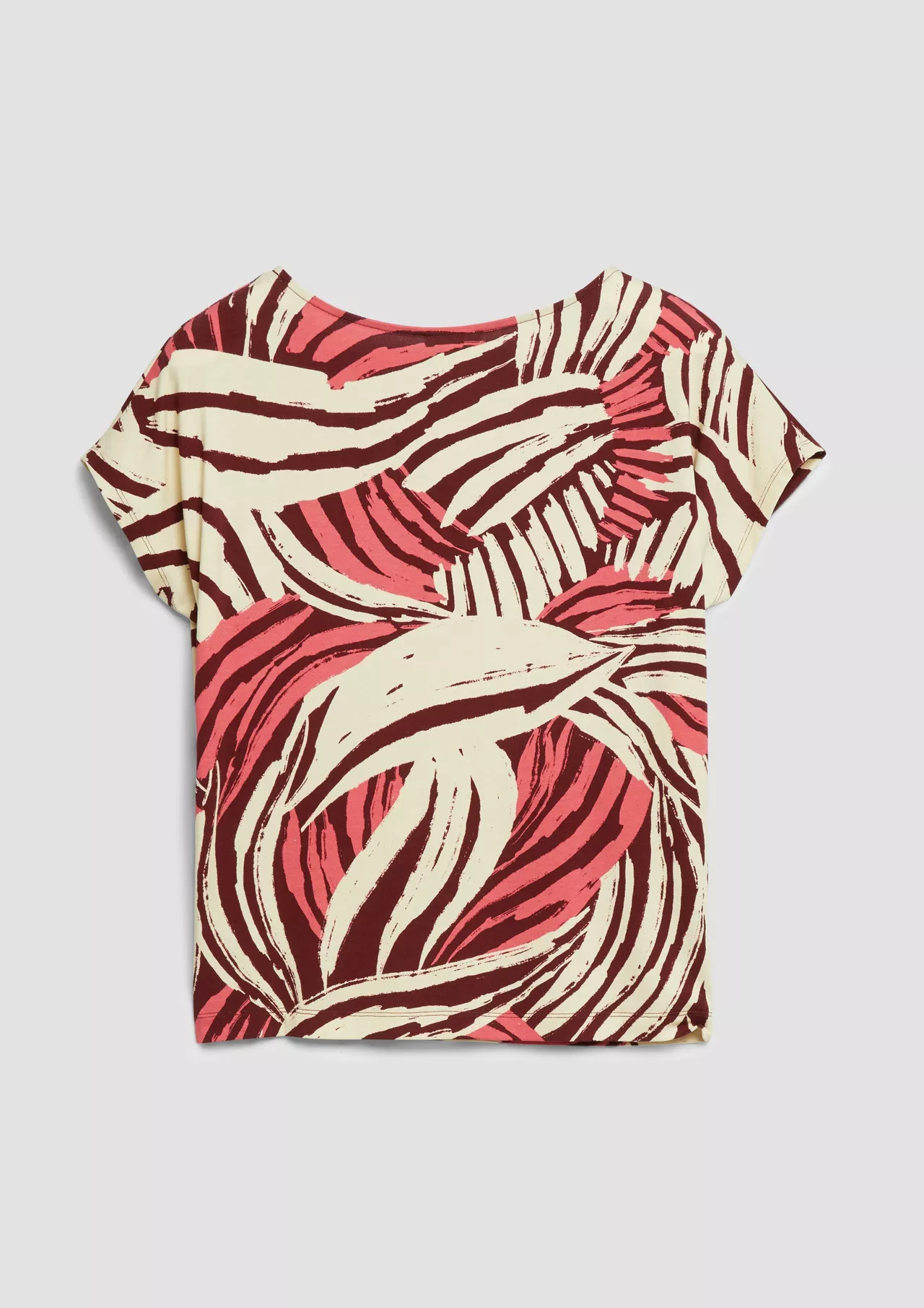 S. Oliver Jersey Print Shirt - Coral