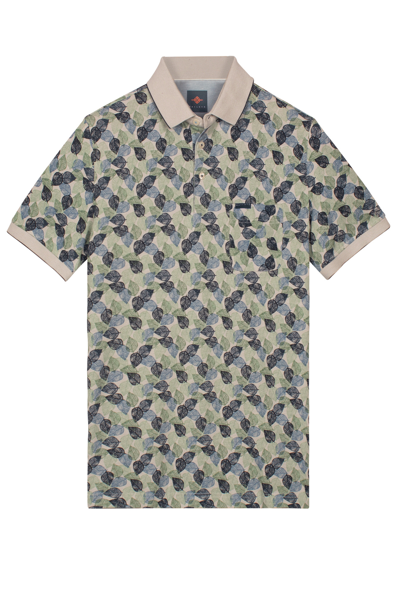 Baileys Poloshirt Bladerprint - Green