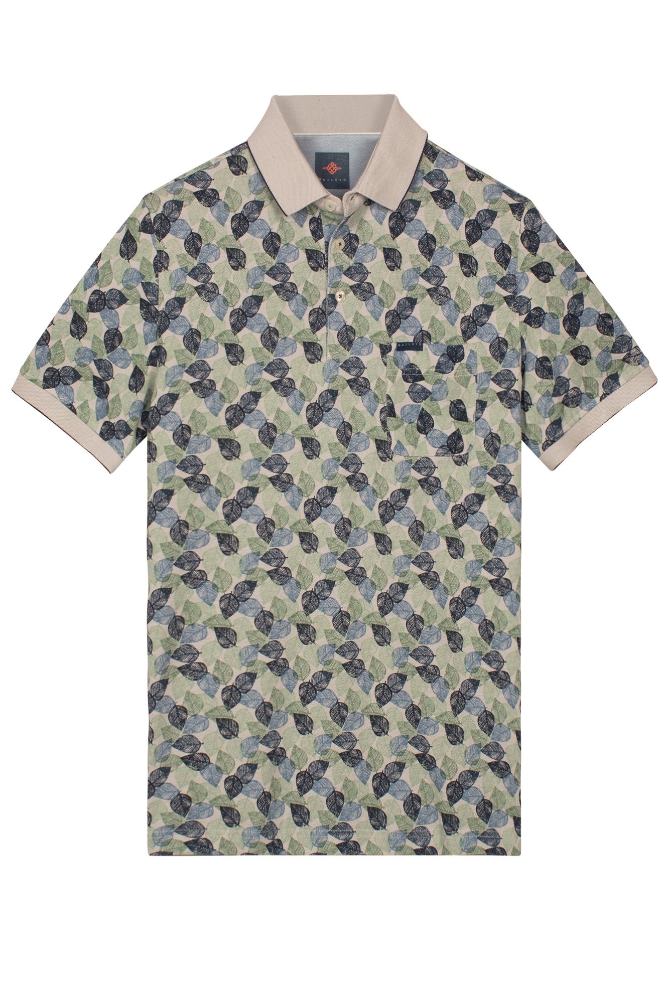 Baileys Poloshirt Leaves - Green
