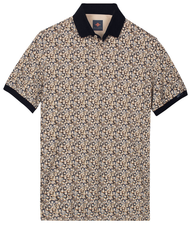 Baileys Poloshirt Open Squares - Sand