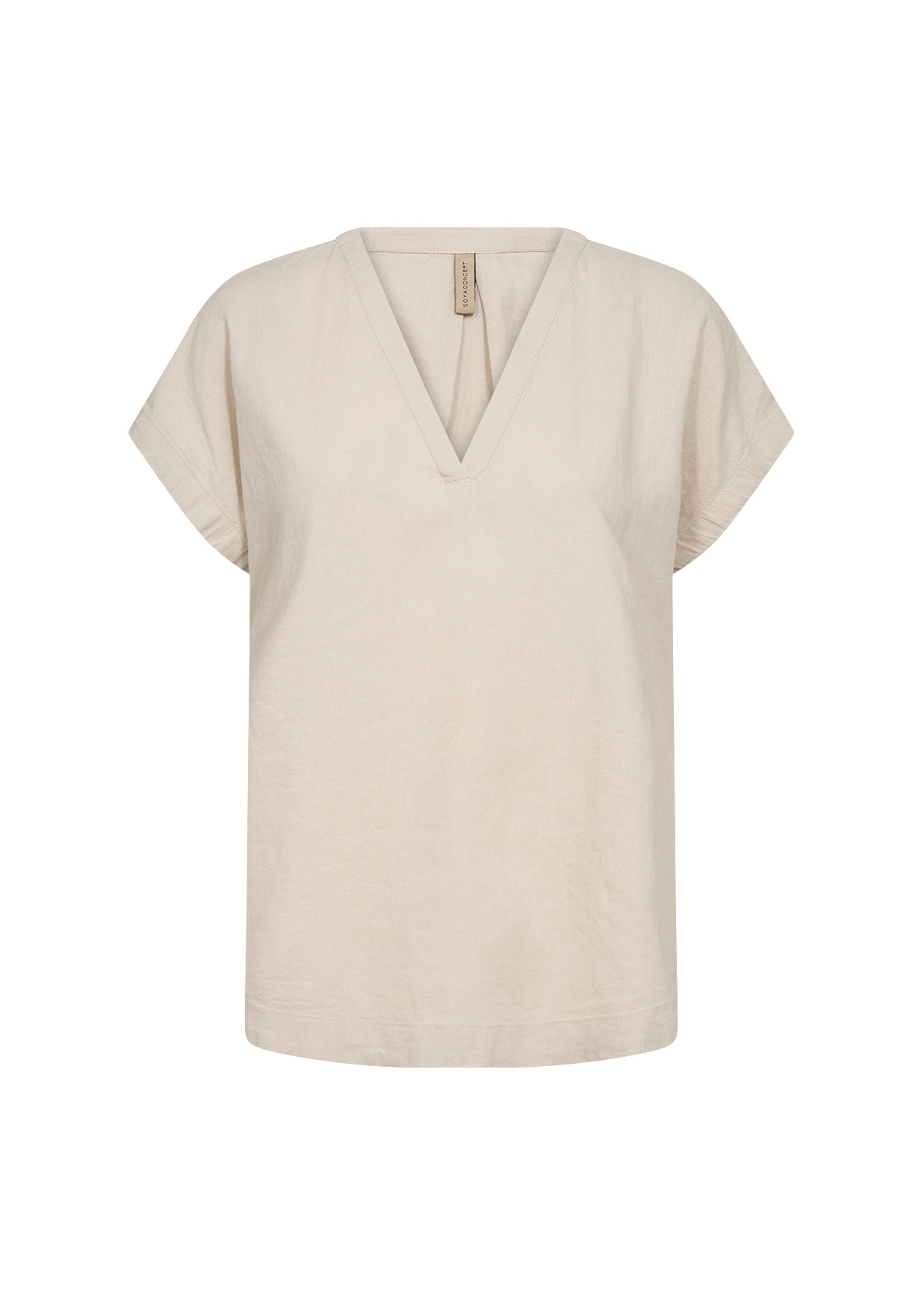 Soyaconcept Linnenmix T-Shirt Ina 51 - Sand