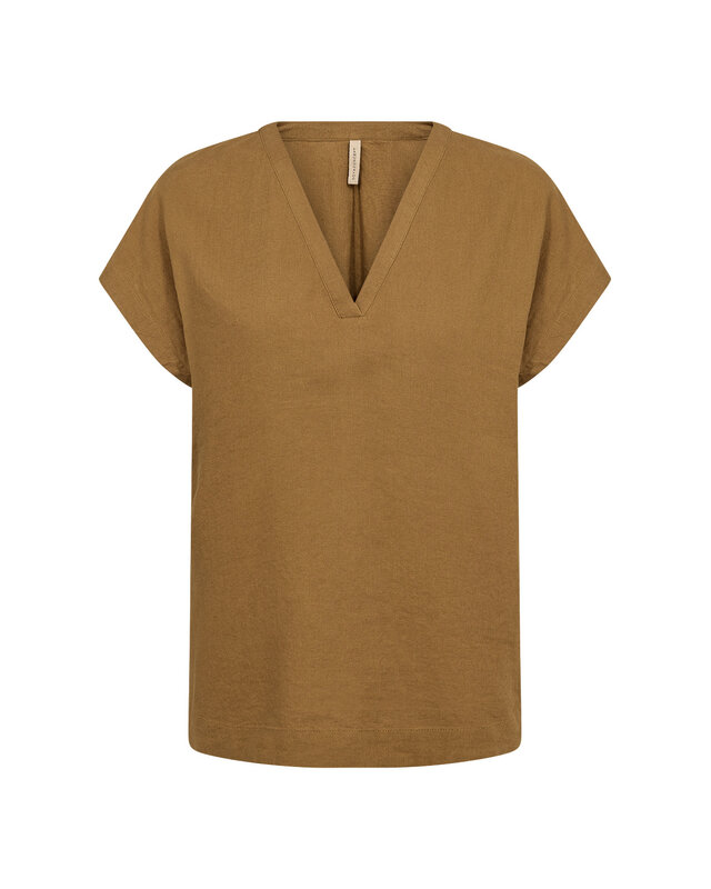 Soyaconcept Leinenmix T-Shirt Ina 51 - Butternut