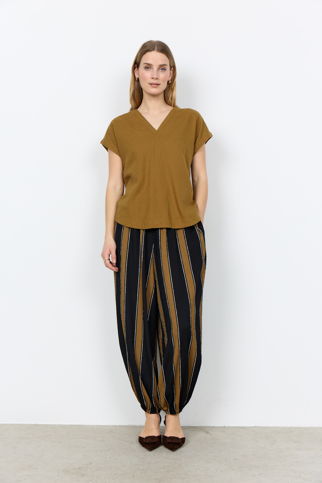 Soyaconcept Leinenmix T-Shirt Ina 51 - Butternut