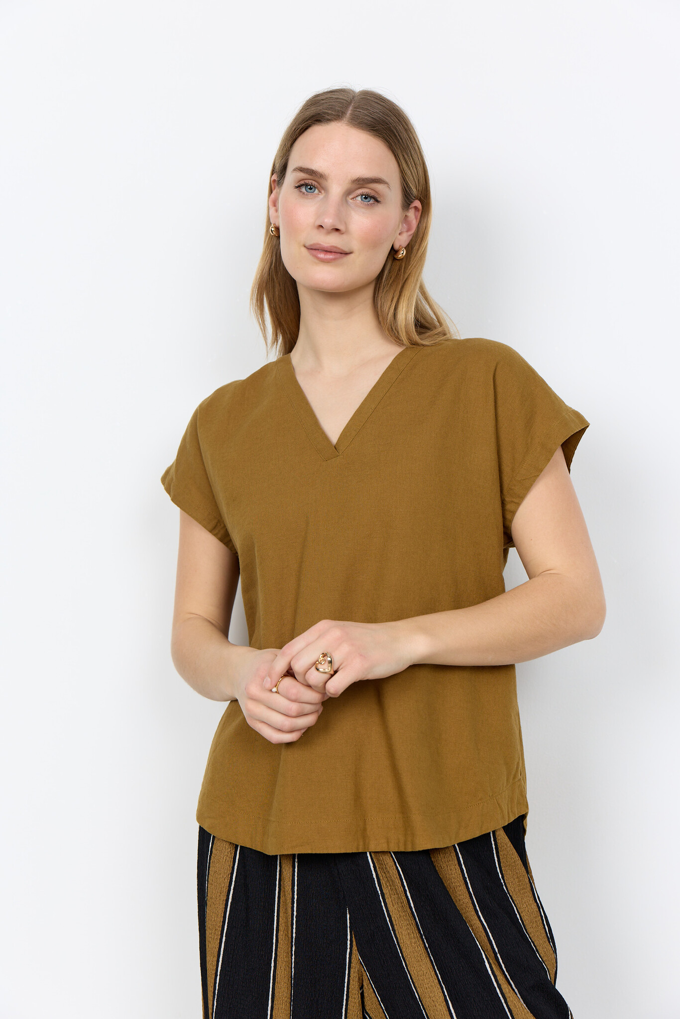 Soyaconcept Linenmix T-Shirt Ina 51 - Butternut