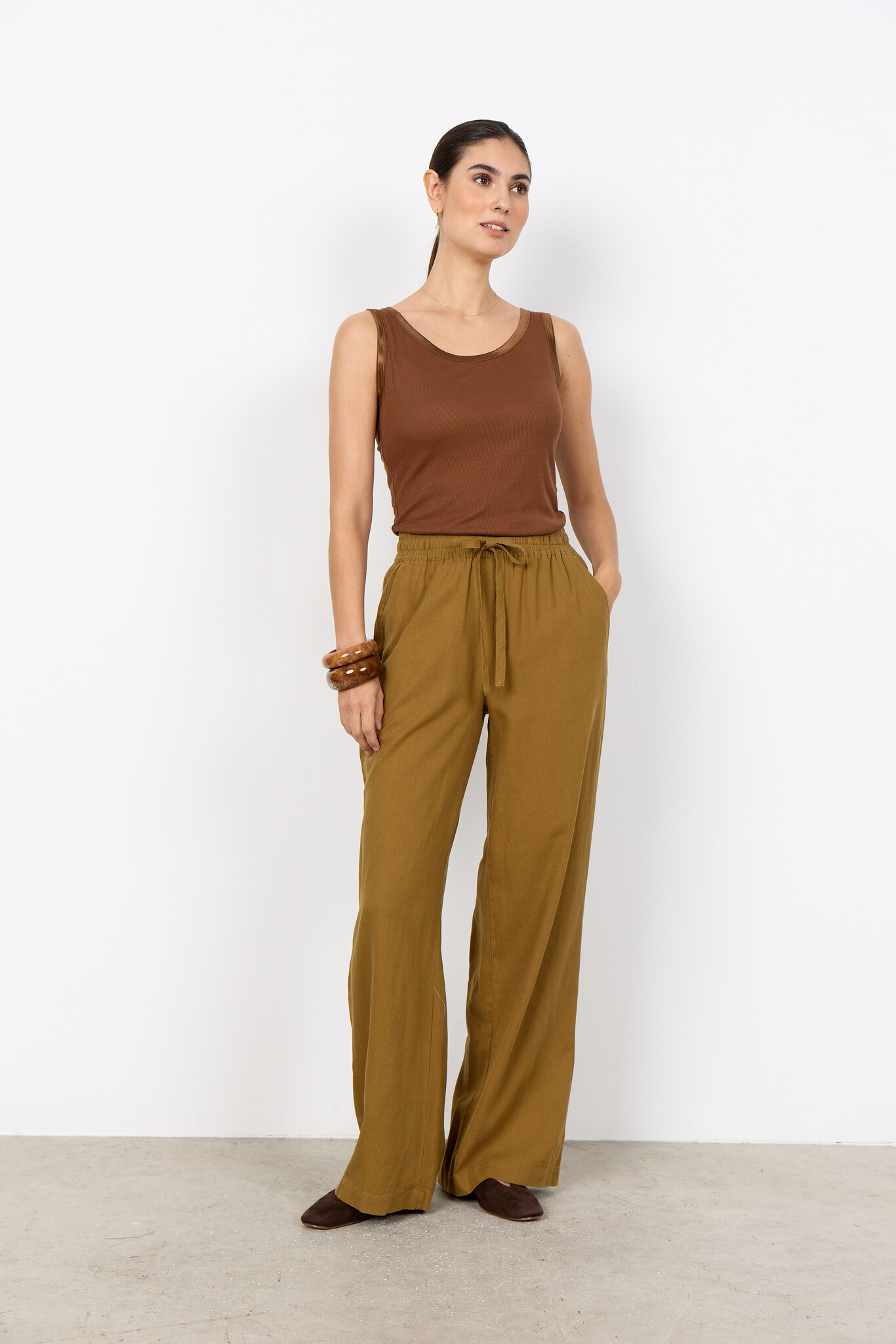 Soyaconcept Linenmix Pants Ina 61-C - Butternut
