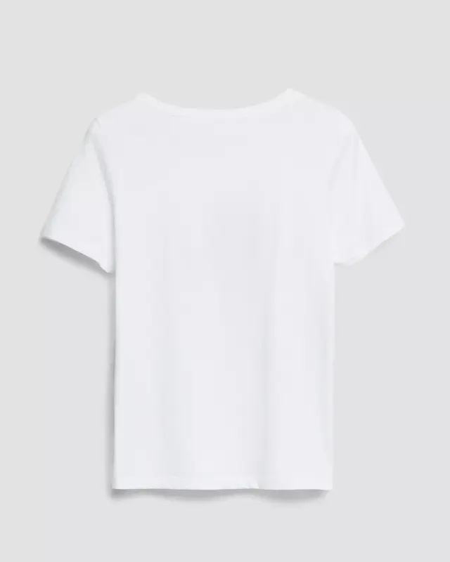 S. Oliver Frontprint T-Shirt - White