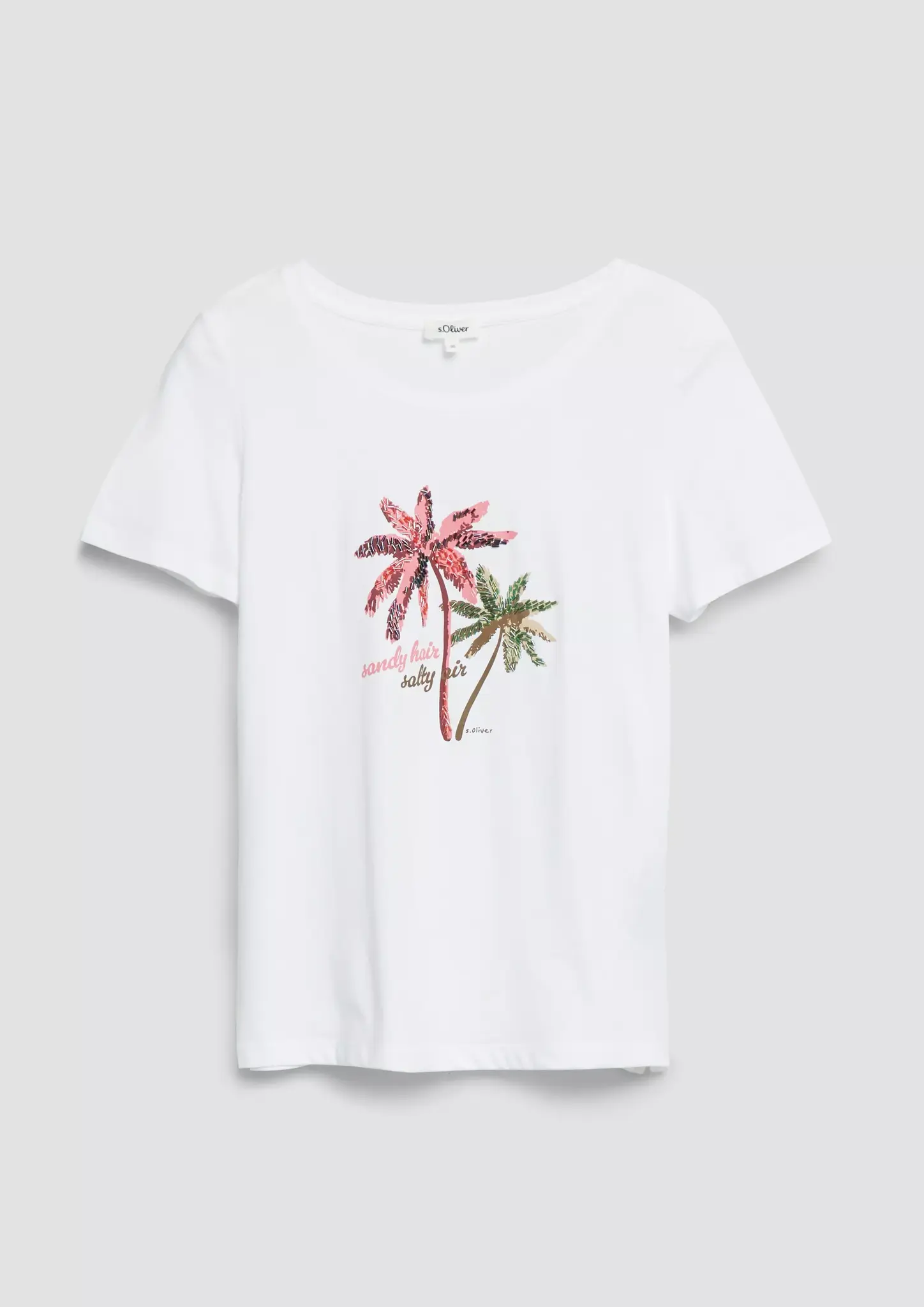 S. Oliver Frontprint T-Shirt - White