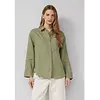 Leinen Bluse - Olive Green