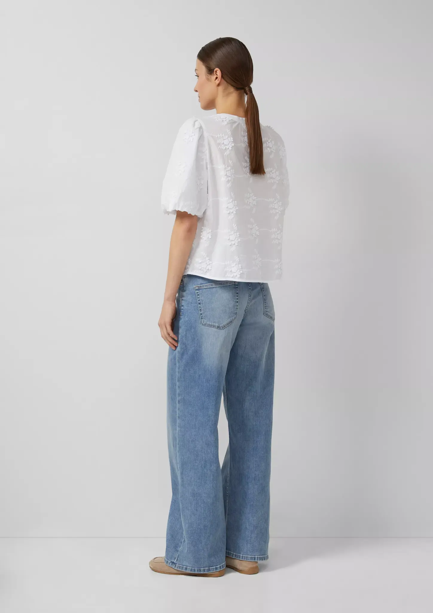 S. Oliver Blouse 3D-Embroidery - White