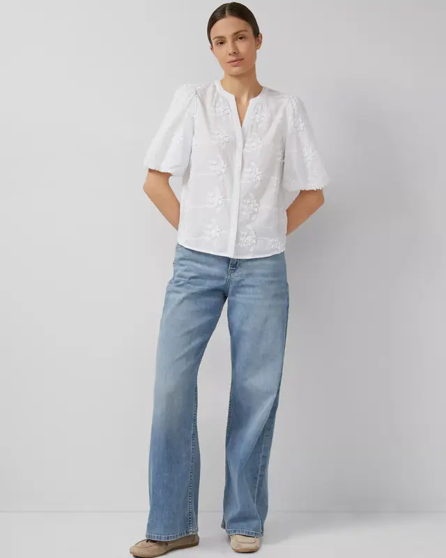 S. Oliver Blouse 3D-Embroidery - White
