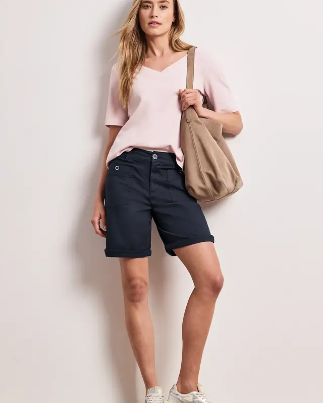 Street One Straight Leg Bermuda Yulius - Shadowed Navy