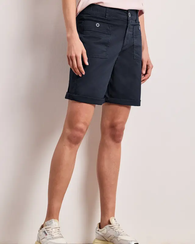 Street One Straight Leg Bermuda Yulius - Shadowed Navy